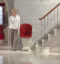 luxury stairlift red