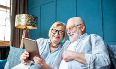 Senior couple preparing for retirement