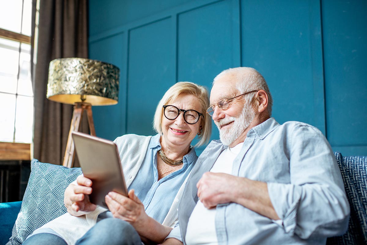 Senior couple preparing for retirement